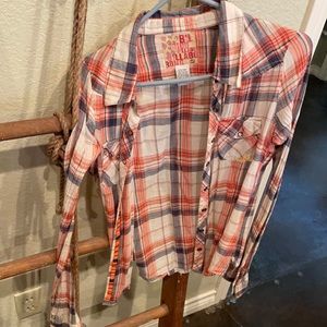 Plaid button up shirt